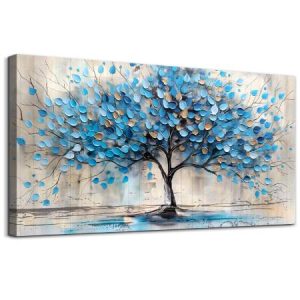Lapremoly Large Wall Decor For Living Room Framed Wall Art for Bedroom Abstract Tree
